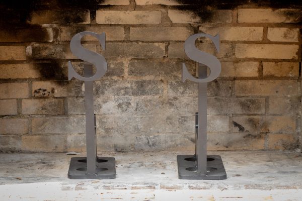 Custom Letter Andirons