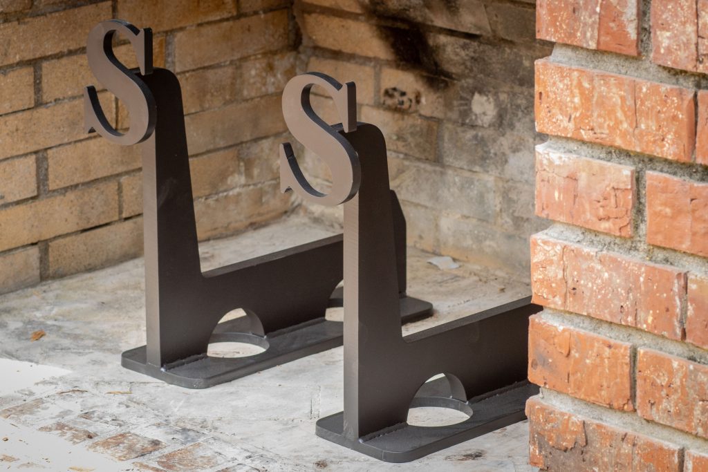 Custom Letter Andirons - Image 3