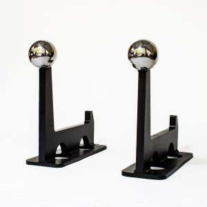 Stainless Ball Andirons