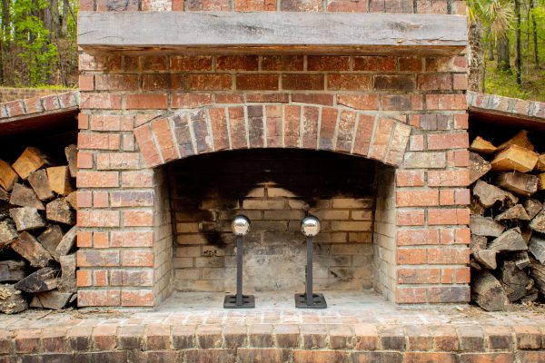 Stainless Ball Andirons