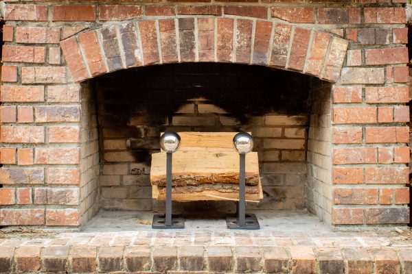 Stainless Ball Andirons