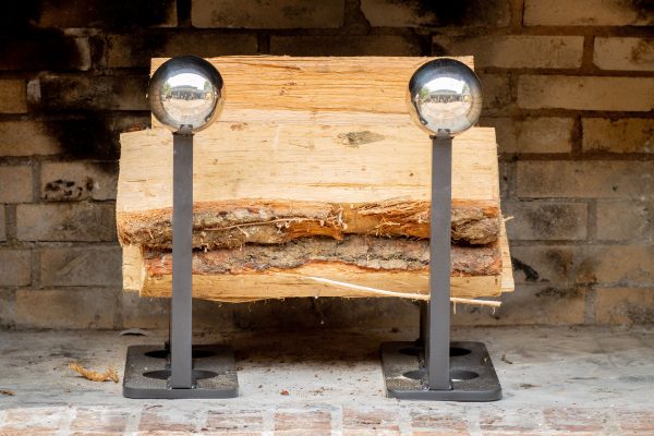 Stainless Ball Andirons