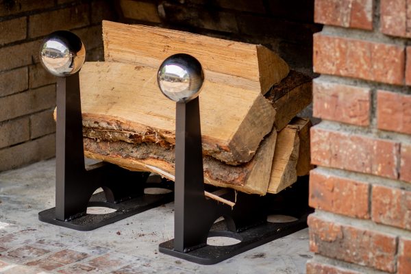 Stainless Ball Andirons